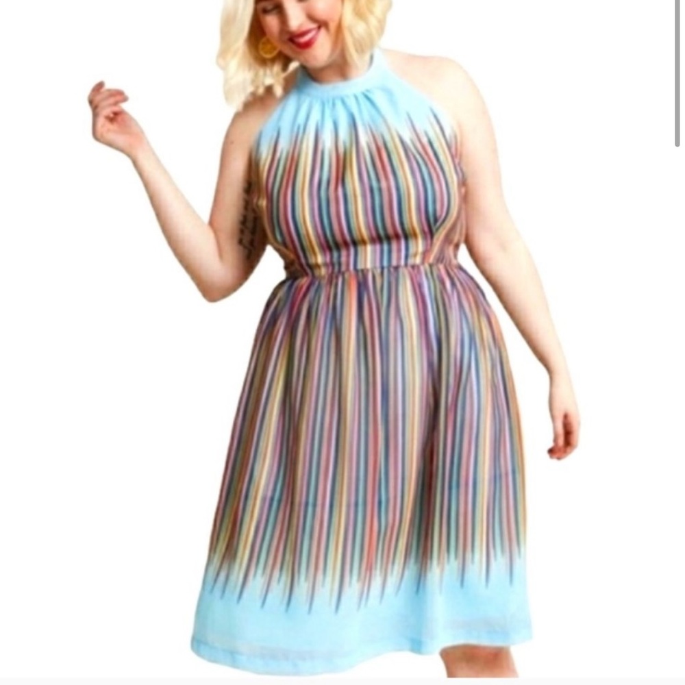 Modcloth What's the Zeal Halter Dress NWOT (2X)